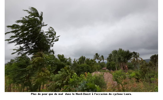 Tempête tropicale Laura: plus de peur que de mal dans le Nord-Ouest